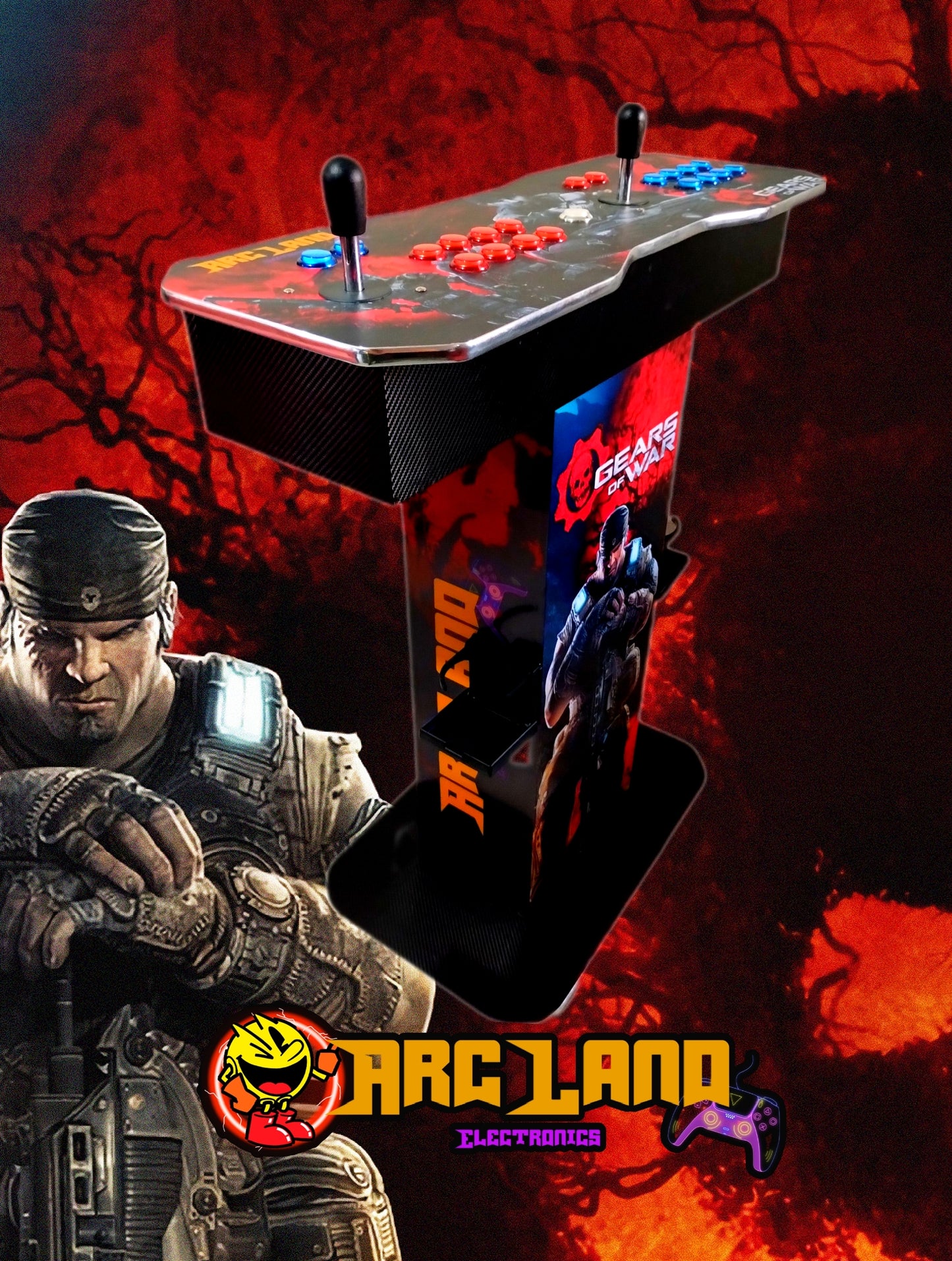 Tablero Arcade Gears of war