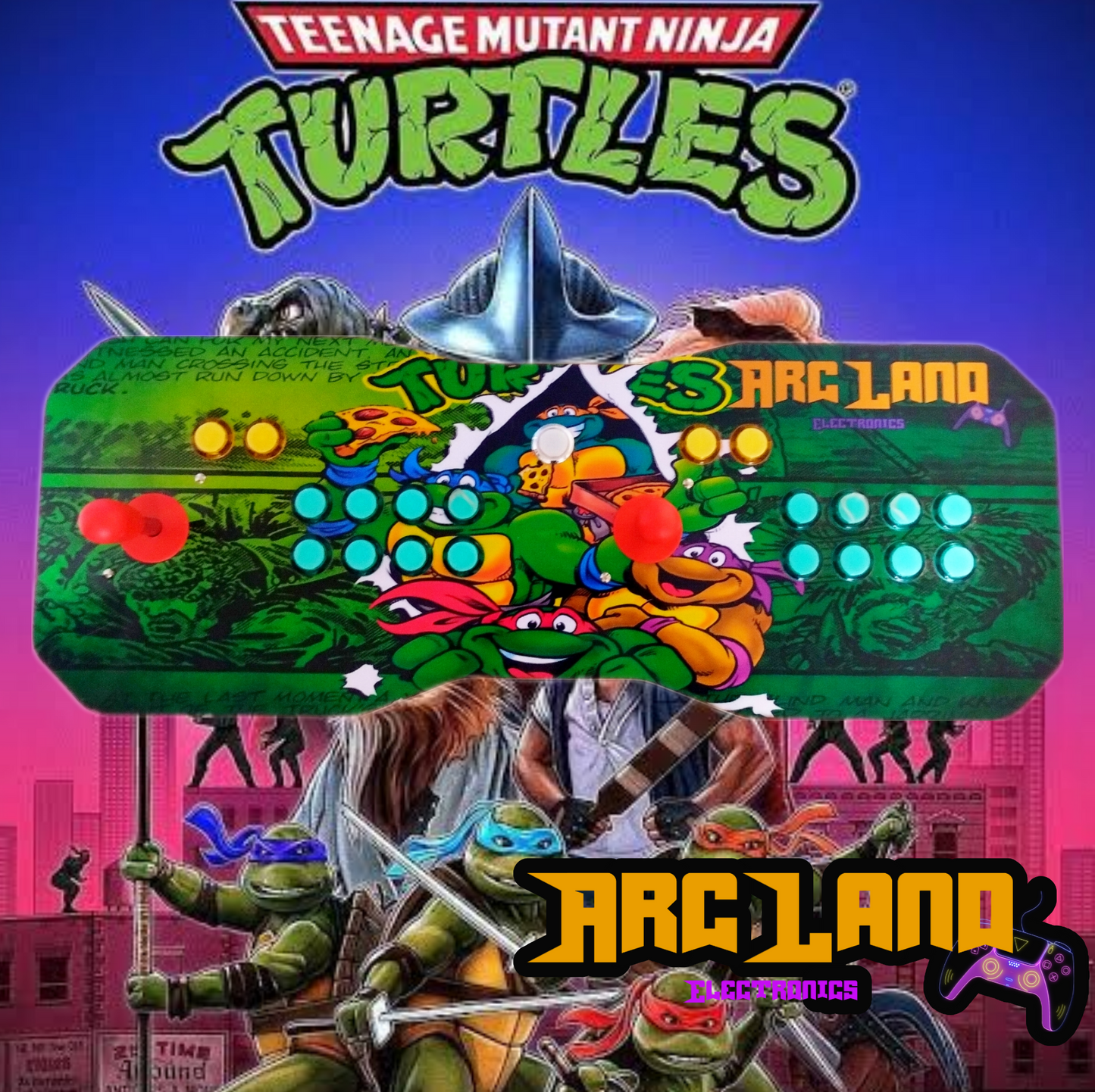 Tablero Arcade Tortugas Ninja