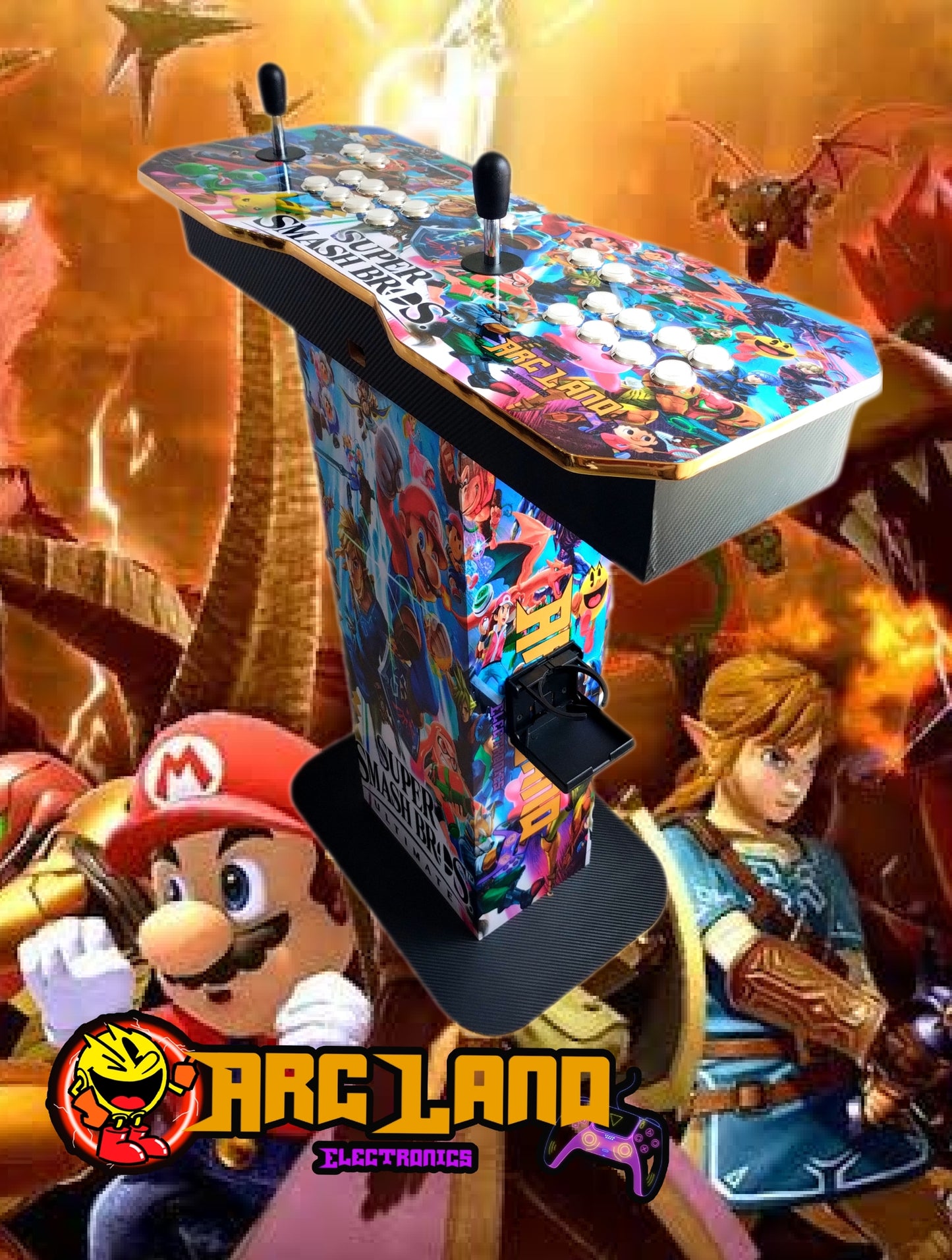 Tablero Arcade Smash Bros